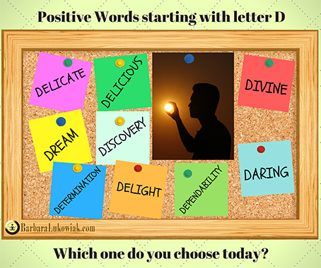 Positive Words starting with letter D