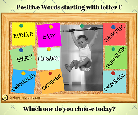 Positive Words starting with letter E