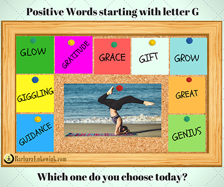 Positive Words starting with letter G